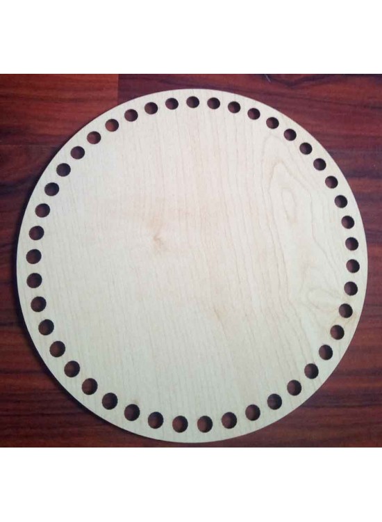 Çanta Aksesuar Ahşap 20 Cm Çapında Plaka