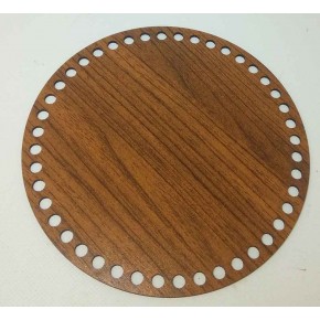 Çanta Aksesuar Ahşap 25 Cm Çapında Plaka