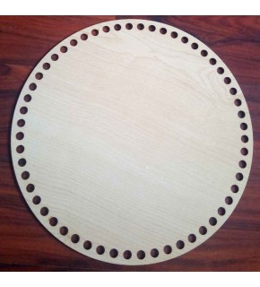 Çanta Aksesuar Ahşap 25 Cm Çapında Plaka