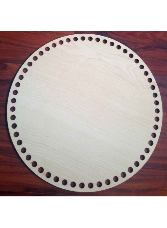 Çanta Aksesuar Ahşap 25 Cm Çapında Plaka