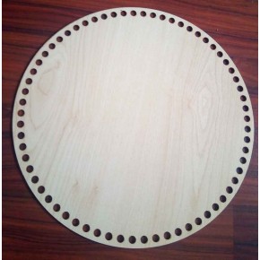 Çanta Aksesuar Ahşap 30 Cm Çapında Plaka