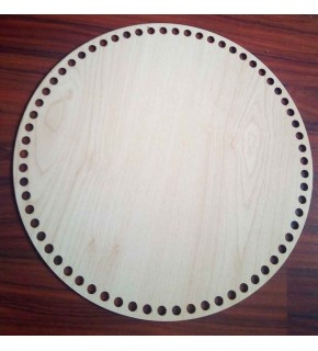 Çanta Aksesuar Ahşap 30 Cm Çapında Plaka