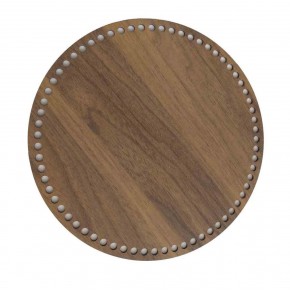 Çanta Aksesuar Ahşap 30 Cm Çapında Yuvarlak Tepsi Tabanı Tesbih Renk