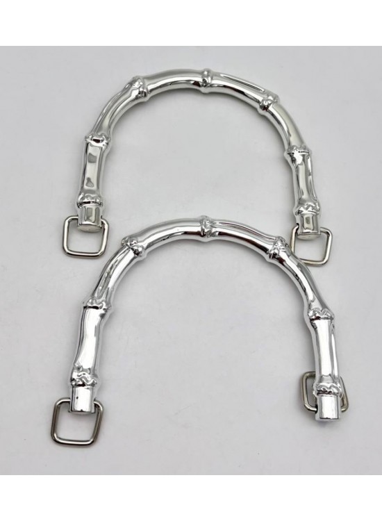 Çanta Aksesuar Akrilik Görünümlü Plastik Çanta Sapı Gümüş Renk Çanta Aksesuar Akrilik Görünümlü Plastik Çanta Sapı Gümüş Renk