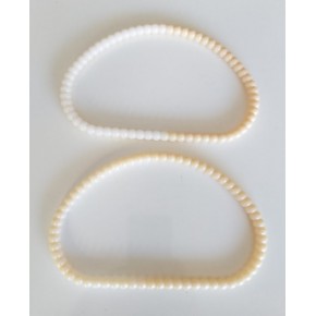 Çanta Aksesuar Akrilik Görünümlü Plastik Çanta Sapı No:16 Krem Renk