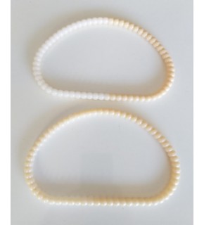 Çanta Aksesuar Akrilik Görünümlü Plastik Çanta Sapı No:16 Krem Renk