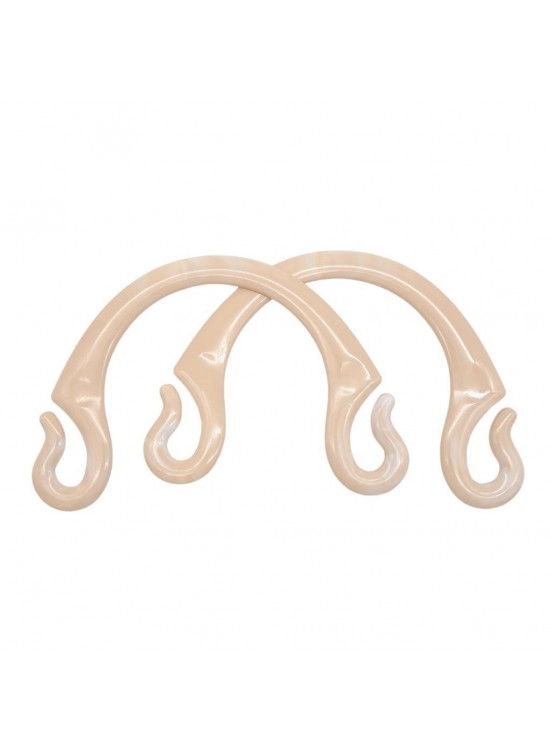 Çanta Aksesuar Akrilik Görünümlü Plastik Çanta Sapı No:28 Krem Renk