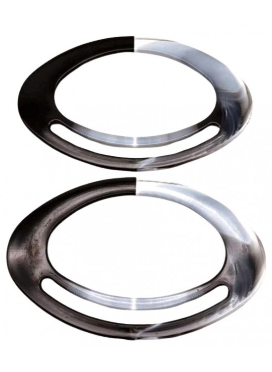 Çanta Aksesuar Akrilik Görünümlü Plastik Çanta Sapı Siyah Beyaz Tonlu