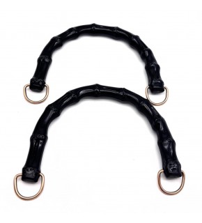 Çanta Aksesuar Akrilik Görünümlü Plastik Çanta Sapı Siyah Renk