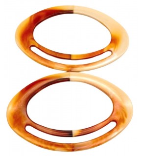 Çanta Aksesuar Akrilik Görünümlü Plastik Çanta Sapı Taba Bej Tonlu