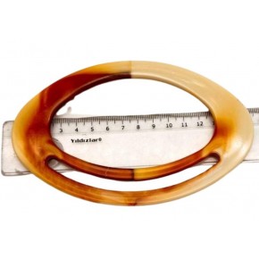 Çanta Aksesuar Akrilik Görünümlü Plastik Çanta Sapı Taba Bej Tonlu