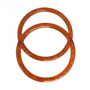 Çanta Aksesuar Akrilik Görünümlü Plastik Çanta Sapı Turuncu