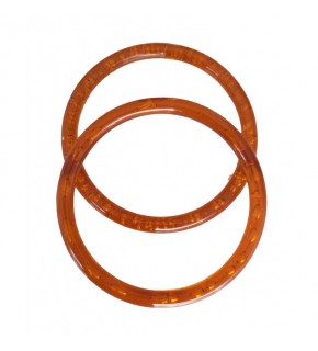 Çanta Aksesuar Akrilik Görünümlü Plastik Çanta Sapı Turuncu