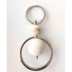 Çanta Aksesuar Akrilik Gümüş-Bej Kulpluk