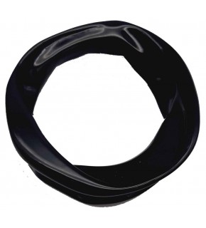 Çanta Aksesuar Akrilik Kıvrımlı Model Tek Çanta Sapı Siyah Renk