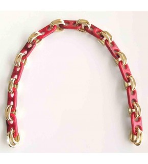 Çanta Aksesuar Akrilik Zincir 42 Cm Köprü Model Kırmızı Renk No12