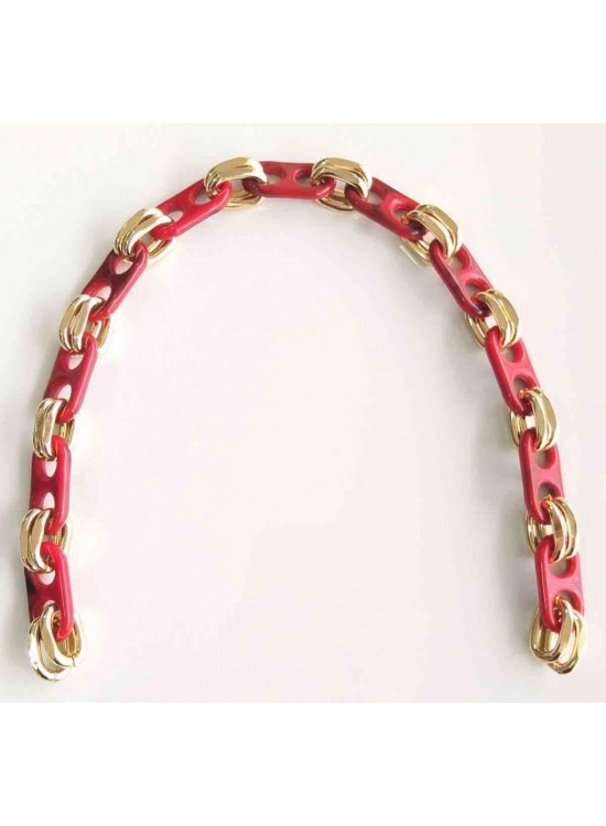 Çanta Aksesuar Akrilik Zincir 42 Cm Köprü Model Kırmızı Renk No12