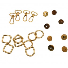 Çanta Aksesuar Aksesuar Set 4 er Adet (Kanca, D Halka, Kare Halka, Mıknatıs)