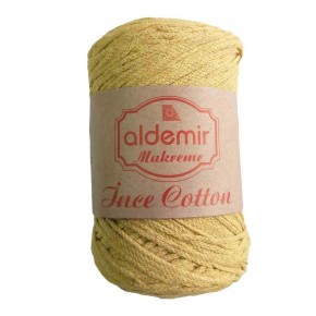 Çanta Aksesuar Aldemir İnce Pamuk Makrome Açık Hardal No:7