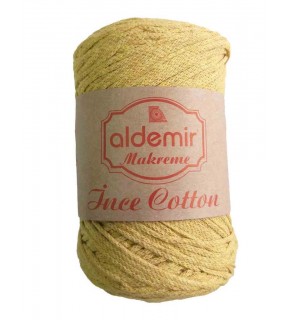 Çanta Aksesuar Aldemir İnce Pamuk Makrome Açık Hardal No:7