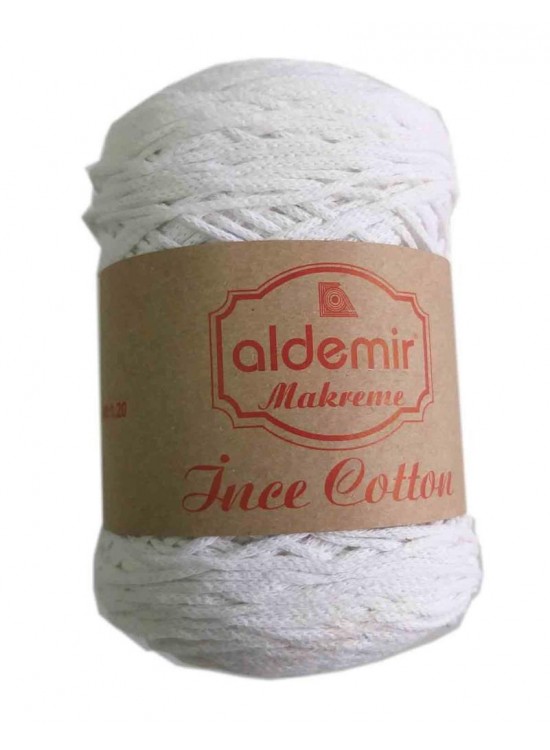 Çanta Aksesuar Aldemir İnce Pamuk Makrome Beyaz No:1 Çanta Aksesuar Aldemir İnce Pamuk Makrome Beyaz No:1