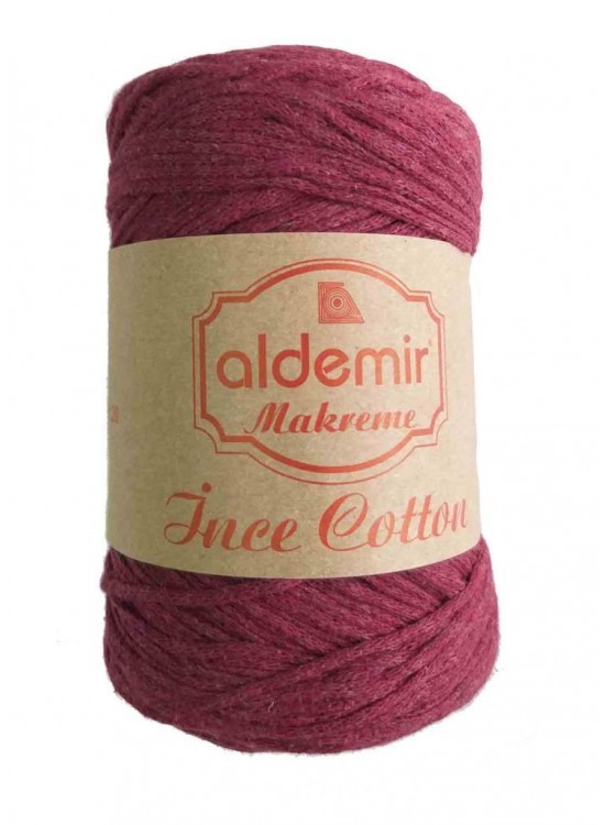 Çanta Aksesuar Aldemir İnce Pamuk Makrome Bordo No:13