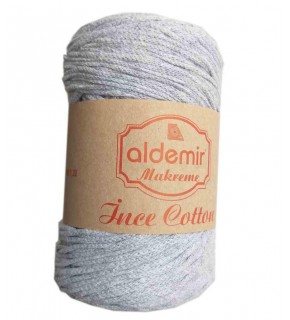 Çanta Aksesuar Aldemir İnce Pamuk Makrome Gri No:16