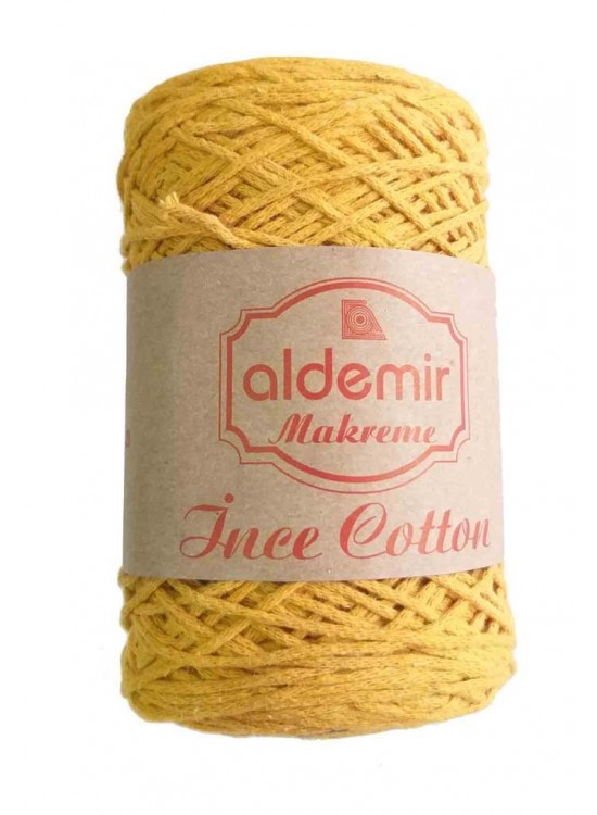 Çanta Aksesuar Aldemir İnce Pamuk Makrome Hardal No:8 Çanta Aksesuar Aldemir İnce Pamuk Makrome Hardal No:8