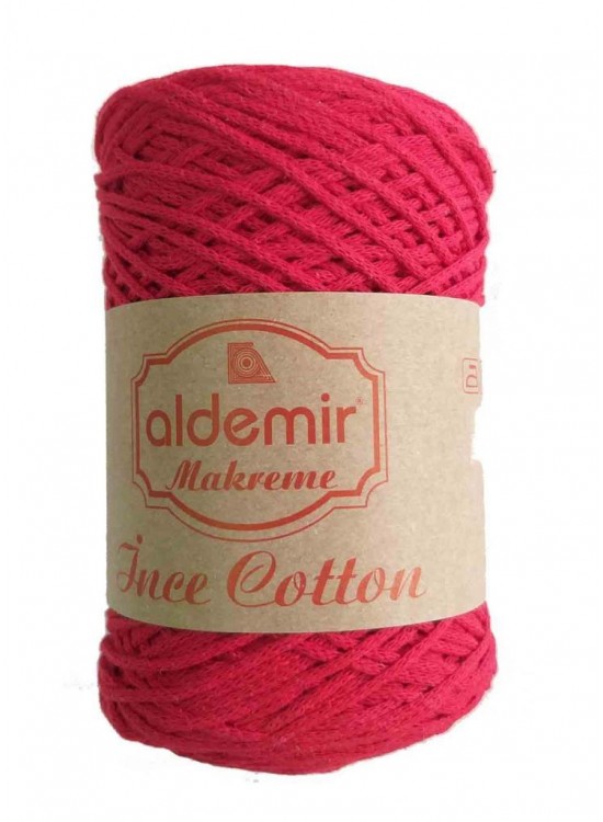 Çanta Aksesuar Aldemir İnce Pamuk Makrome Kırmızı No:12