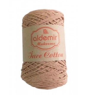 Çanta Aksesuar Aldemir İnce Pamuk Makrome Sütlü Kahve No:9