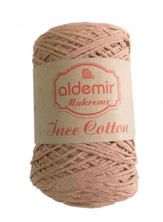 Çanta Aksesuar Aldemir İnce Pamuk Makrome Sütlü Kahve No:9