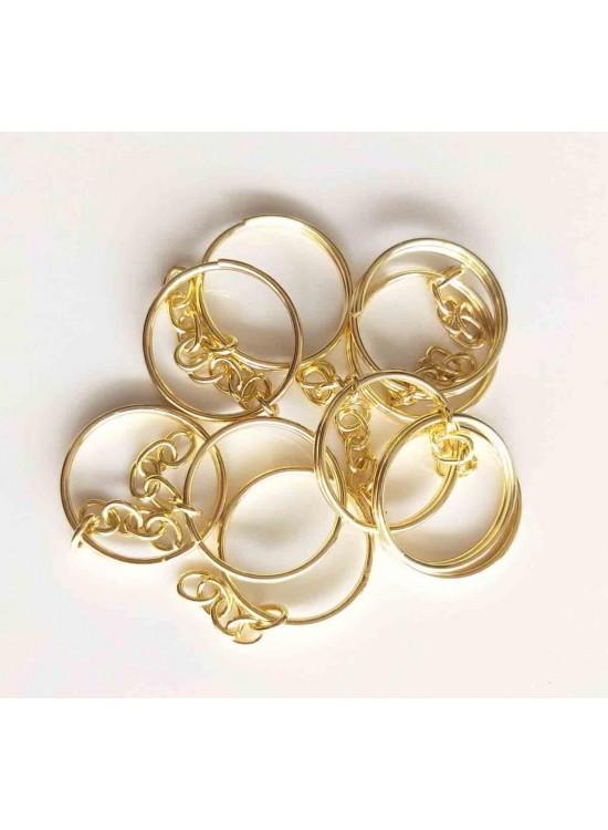 Çanta Aksesuar Anahtarlık Halkası 10 Lu Light Gold Renk Çanta Aksesuar Anahtarlık Halkası 10 Lu Light Gold Renk