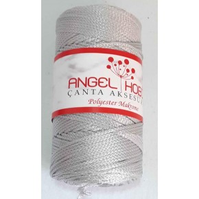 Çanta Aksesuar Angel Açık Gri Renk Polyester Makrome No:24