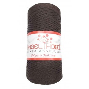 Çanta Aksesuar Angel Koyu Kahve Renk Polyester Makrome No:23