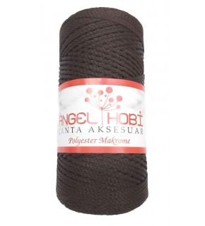 Çanta Aksesuar Angel Koyu Kahve Renk Polyester Makrome No:23