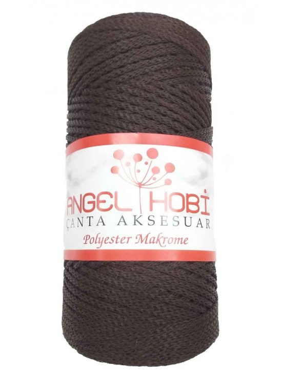 Çanta Aksesuar Angel Koyu Kahve Renk Polyester Makrome No:23