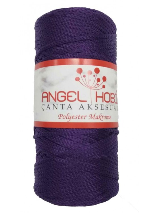 Çanta Aksesuar Angel Koyu Mor Renk Polyester Makrome No:25