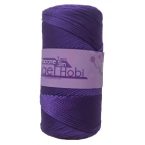 Çanta Aksesuar Angel Pp Makrome İp A-47( Koyu Mor)