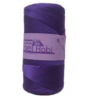 Çanta Aksesuar Angel Pp Makrome İp A-47( Koyu Mor)