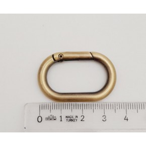 Çanta Aksesuar Antik 3 cm Ovalize Yaylı Halka 1 Adet