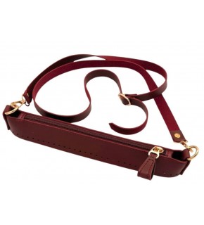 Çanta Aksesuar Atina Model Bordo Renk Çanta Yapım Seti Light Gold Metalli