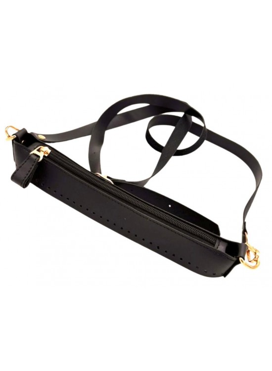 Çanta Aksesuar Atina Model Siyah Renk Çanta Yapım Seti Light Gold Metalli