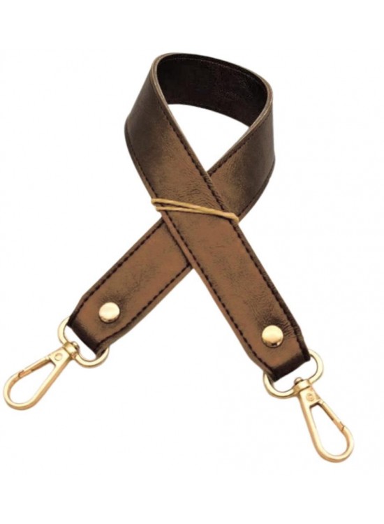 Çanta Aksesuar Bakır Renk 42X2.5 Cm Kancalı Sap Light Gold Metalli