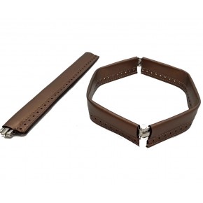 Çanta Aksesuar Bakır Renk Derili Metal Çanta Ağzı 24 Cm