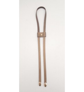 Çanta Aksesuar Bakır Tek Kat Suni Deri Büzgü Light Gold Metalli