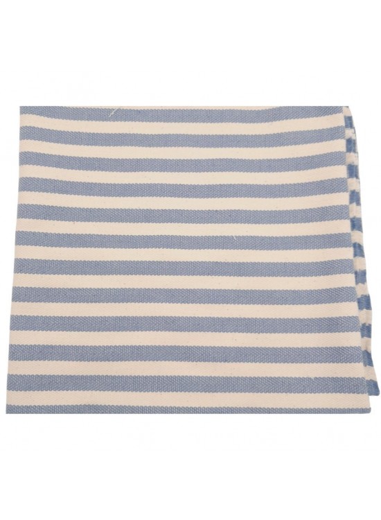 Çanta Aksesuar Balıksırtı Denim Mavi Çizgili Keten Çanta Yapım Kumaşı Çanta Aksesuar Balıksırtı Denim Mavi Çizgili Keten Çanta Yapım Kumaşı