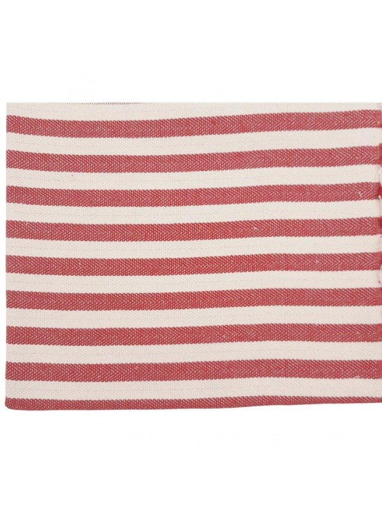 Çanta Aksesuar Balıksırtı Kırmızı Çizgili Keten Çanta Yapım Kumaşı Çanta Aksesuar Balıksırtı Kırmızı Çizgili Keten Çanta Yapım Kumaşı