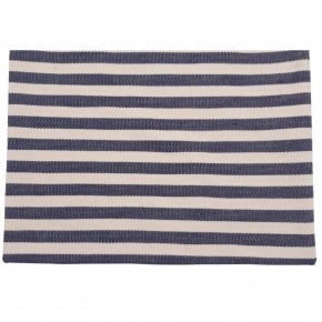 Çanta Aksesuar Balıksırtı Lacivert Çizgili Keten Çanta Yapım Kumaşı