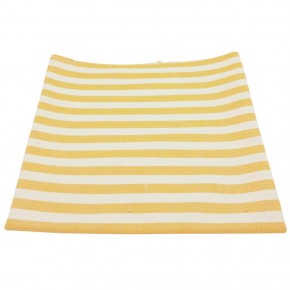 Çanta Aksesuar Balıksırtı Sarı Çizgili Keten Çanta Yapım Kumaşı