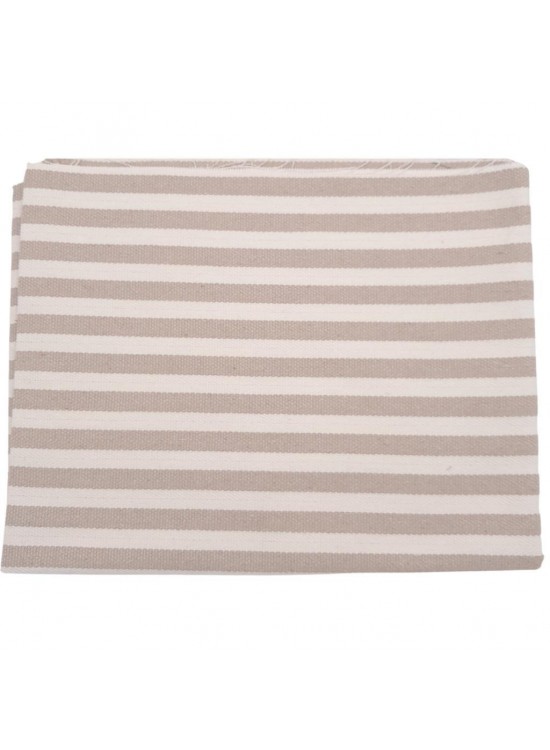 Çanta Aksesuar Balıksırtı Vizon Çizgili Keten Çanta Yapım Kumaşı